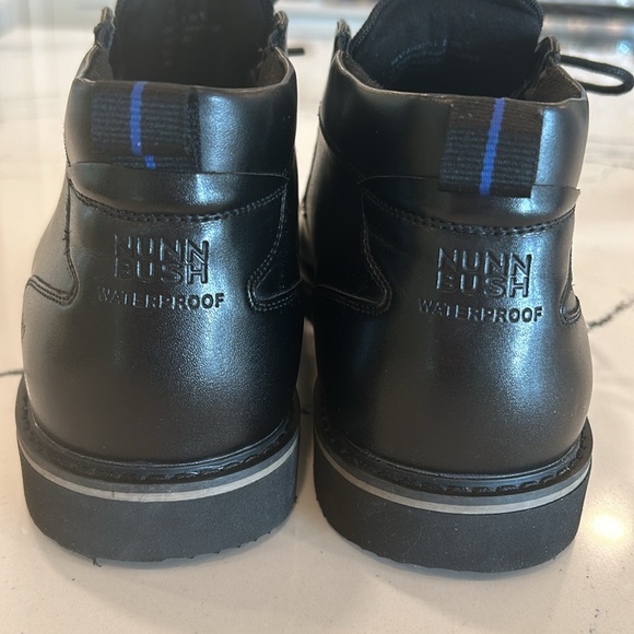 Nunn Bush Men’s New Black Leather Waterproof Boot w Memory Foam Insert 10 1/2 - Picture 7 of 10